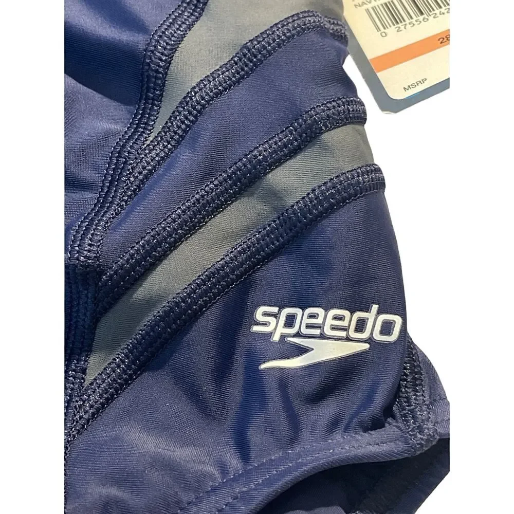 Speedo Navy Blue One-Piece Swimsuit Athletic Performance Swimwear size 28‎ A-700